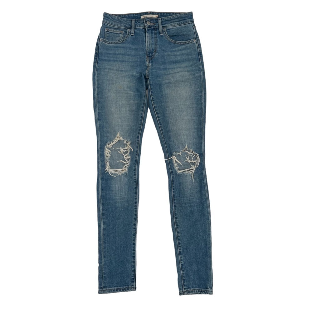 Levi's 721 High Rise Skinny Distressed Jeans Size 25 Women’s
